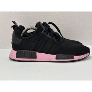 Adidas NMD R1 Womens 9 Black True Pink Boost Sneakers EF4272 Shoes Running